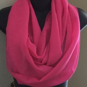 Just Be hot pink infinity scarf. EUC